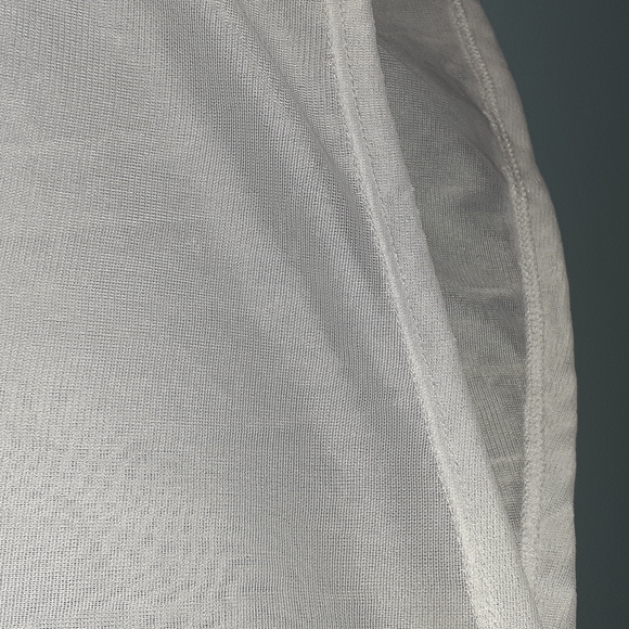 NWT Sheer White Sleeveless Top Blouse Plus size 1x/2x - Picture 3 of 7